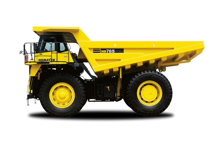 Heavy machinery rigid dump truck